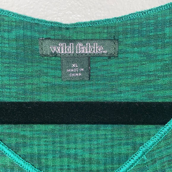 Wild Fable Cross Front Ribbed Midi Dress - Picture 4 of 6